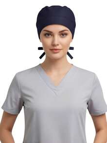 SOULMATE Gorro Médico Quirúrgico para Dama - Azul Marino - Ver 1