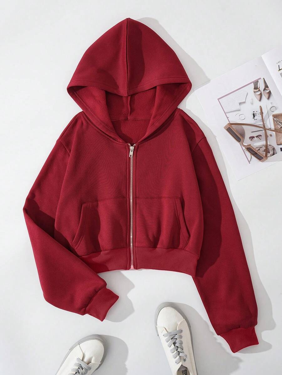 Women Coats - Red - View 1