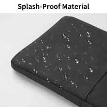 Funda para portátil y tablet de 10.8-13.3 pulgadas DANYCASE, bolsa organizadora de 8 pulgadas para electrónicos con protección acolchada, compatible con iPad y otros dispositivos - Negro - Ver 4