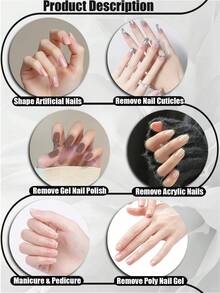 1/3/5/10/20/50pcs Professional Nail Files Set - 100/180 Grit Emery Boards & Washable Double-Sided Coarse Toenail Filer For Heavy Duty Acrylic Removal, Manicure Pedicure Tools (4 Styles Available) - Multicolor - View 8