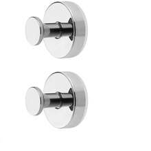 2pcs/4pcs Suction Cup Hooks For Wreaths On Glass, No-Drill Suction Cup Hooks, Wreath Hangers For Front Doors, Metal Towel Hooks For Showers Bathrooms Mirrors - Multicolor - View 11