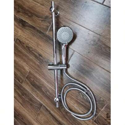 Regulowany drążek przesuwny głowicy prysznicowej ze stali nierdzewnej, uchwyt na słuchawkę prysznicową