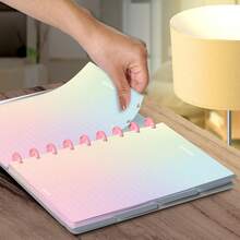 Iscool Disc Notebook Refill Lined Color Candy 100 Sheets 90g Medium - Rainbow - View 9