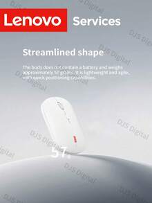 Lenovo 2.4G 无线键盘和鼠标组合，105 键，纤薄，简约设计，适用于商务办公、家庭、台式机、笔记本电脑、平板电脑 - 白色 - 查看 6