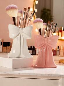 Honey Pot Shaped Makeup Brush Holder, Cute Milky White Cosmetic Display Rack, Makeup Storage Box, Best Birthday Gift, Home Decor