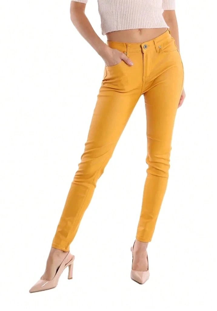 JOPHY & CO. Women Pants - 黃色 - 查看 1