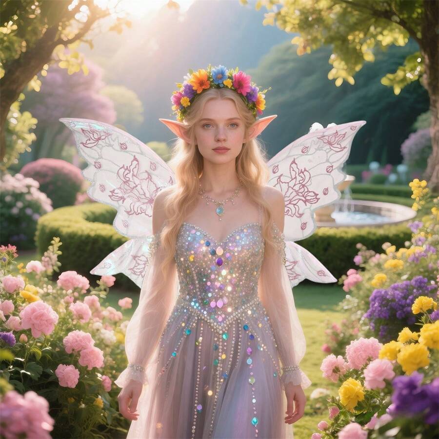 Alas de mariposa de hadas, alas de mariposa coloridas, accesorios de ropa para mujeres y niñas. - Rosa - Ver 1