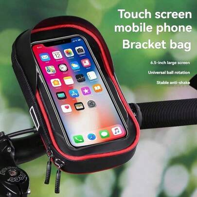 1 Stück wasserdichter Fahrrad/Motorrad Handyhalter mit Sonnenschutz, Touch Screen Navigation Halterung