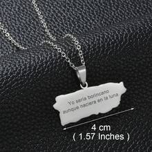 1pc Puerto Rico Flag Frog Mask Pendant Necklaces For Women Girls PR Red And Black Flags Stainless Steel Jewelry