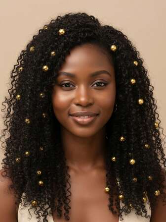 Bohemian Metal Beads, Suitable For Braids, Dreadlocks And African Hairstyles - Festival Accessories