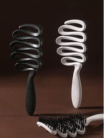 1 pieza Cepillo desenredante, Peine con textura de piña mate con puntos, Cepillo de masaje antiestático para volumen y corona alta, Peine de hueso para hombres, mujeres y niños, Cuidado del cabello, Cepillo de pelo, Cepillo para peinado hacia atrás, Cepillo para peinar, Cepillo para cabello rizado, Cepillo para el borde, Peine, Cepillar el cabello, Juego de cepillos de pelo, Peinar el cabello, Peine para rizos, Cepillo desenredante, Cepillo de pelo para mujeres, Cabello, Viaje, Productos para el cabello, Herramientas para el cabello, Artículos para el cabello, Barbero, Accesorios de barbero, Barbería, Equipo de peluquería