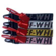 NEW White Compatible Wristband Of Keychain , Bracelet Bag Strap, Hand Chain Bag Strap - Suitable For Both Men And Women.Hand Chain Keychain Hanger In A Stylish Classic Design.Keychain Storage Box.Fashionable  Car Keychain.Hip-Hop Brand Embroidered Canvas Luggage, Backpack, Camera Strap, Denim Accessories - màu đen - Xem 9