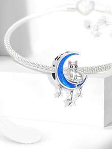 1pc 925 Sterling Silver Halloween Dark Animal Pendant, Suitable For Bracelet DIY, Women Jewelry - Beads 2 - View 7