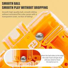 全新三层珠子滚动迷宫魔方，高级益智玩具 - 生日、节日、圣诞节的完美礼物 - 彩色 - 查看 6