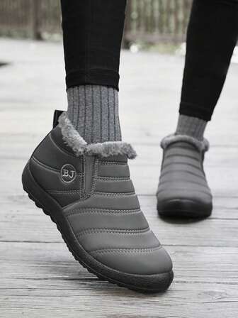 Women's Warm Shoes, Winter New Couple Snow Boots, Thickened Boots With Added Fuzzy, Polyurethane Warm And Casual Walking Shoes