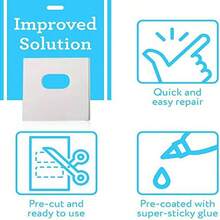 Pesta? as de Reparacin Vertical de 60 Piezas de Reparacin Vertical de Fijacin de Fijacin de Ciegos para Reparar Persianas de Ventana Listones - Blanco - Ver 9