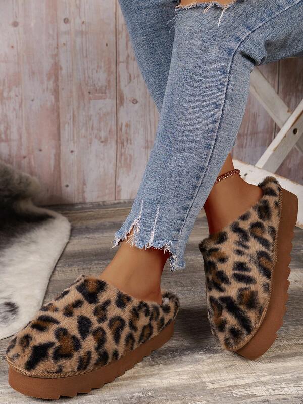 Girl's Fashionable Warm Slippers For Autumn/Winter, Comfortable Minimalist Indoor/Outdoor Wear, Suitable For Teenagers And Home Use