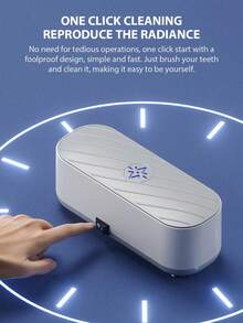 Ultrasonic Jewelry Cleaner, Eyewear Cleaner, Portable Small Household Automatic Jewelry Braces, Contact Lenses, Contact Lens Cleaner, Usb Interface, Compact Multifunctional Cleaner Suitable For All Girls
