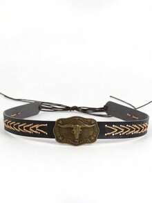 Un sombrero de vaquero occidental versátil para hombres y mujeres, con un accesorio desmontable con cabeza de toro, perfecto para ocio al aire libre, fotografía, juegos de roles, ciclismo, senderismo, fiestas, como regalo para amigos y ceremonias navideñas - Multicolor - Ver 10