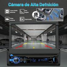 Carsapro Autoestéreo Maxherr Pantalla Retráctil Automática 7 Pulgadas Táctil 1Din Bluetooth Mirror Link Estéreo para carro Audio Vehiculos Estereo Para Autos FM EQ BT HD AUX USB Cámara 9607-MP5 Negro - 9607 - Ver 4