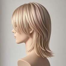 赛博朋克风格可修剪假发，适合Cosplay和日常佩戴，提升个人魅力 - 彩色 - 查看 5