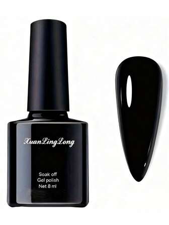 1 件装高光泽面漆凝胶指甲油免擦拭透明饰面，高光泽清漆透明色凝胶光泽饰面和防碎光泽持久透明凝胶面漆，适用于美甲和家庭 DIY