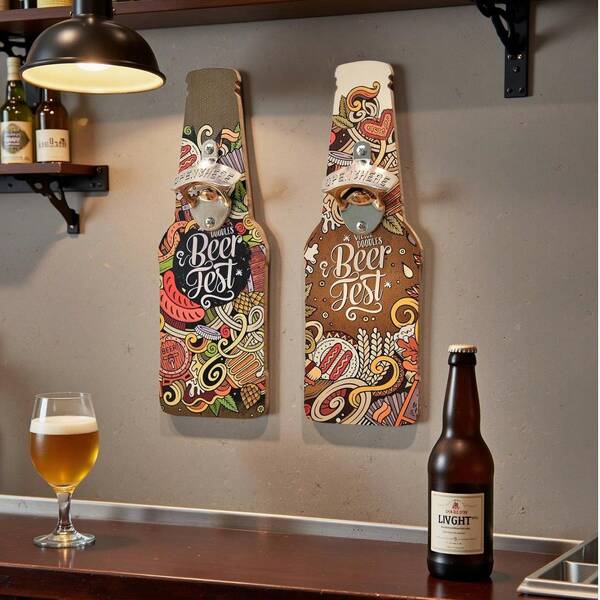 Beer Bottle Cap Opener, Decorative Bottle Shape Beer Openers Beer Gifts For Men