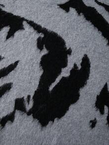 Men's Casual Loose Retro Striped Pullover Sweater, Minimalist Street Style, Autumn/Winter, Long Sleeve Top