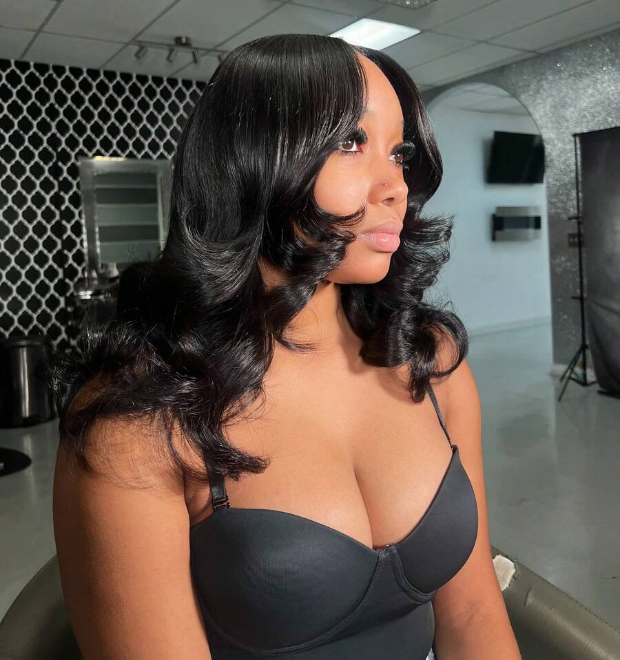 bling hair Wear And Go Glueless Human Hair Wigs Pre Plucked Pre Cut Lace Front Wigs Without Glue Wavy Lace Front Wig For Women Human Hair Glueless Wigs With Natural Hairline Glueless Human Hair Wigs Pre Plucked Pre Cut Wavy Lace Closure Human Hair Wig 180 Density 6x4 5x5 9x6 Lace Pre Cut Wigs 360 Lace Front Wigs Human Hair 28 Inch 360 Full Lace Frontal Glueless Wigs Human Hair Pre Plucked Wig For Women 14-32 Inch 13x4 13X6 Lace Front Wigs Human Hair 180 Density Body Wave Lace Front Wigs Pre Plucked Brazilian 13x6 Lace Frontal Wigs Glueless Wigs Human Hair Wig For Women Wig Halloween Christmas New Year - 黑色 - 查看 1