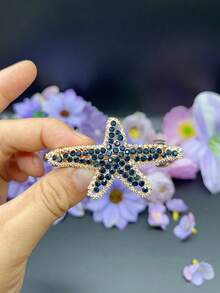 Starfish Hairpin For Women, Korean Luxury Hair Clip, Bangs Clip, Bow Hairpin, Spring Clip, Side Clip, Adult Hair Accessories, Suitable For Autumn/Winter, Cute Accessories, Claw Clips