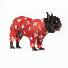 圣诞狗狗睡衣，搞笑圣诞狗狗服装，圣诞小狗睡衣，圣诞小狗衣服，狗狗毛衣，小狗圣诞礼物，狗狗服装，狗狗衣服，小型犬、中型犬、大型犬睡衣，超柔软有弹性，全身印花圣诞图案，S-6XL - 彩色 - 查看 10