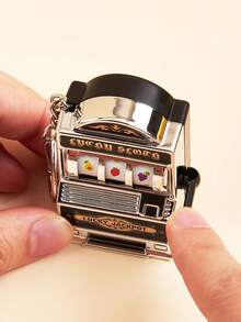 1 buc mini amuzant drăguț norocos fructe breloc pandantiv mașină de filat joc slot machine mic norocos tragere pandantiv cuplu breloc bibelouri mașina breloc cheie lanyard geantă farmecul breloc accesorii breloc pentru rucsac cadou de ziua de naștere cadou pentru prieten.