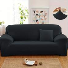 1pc Contemporary Stretch Sofa Slipcover Set – Elastic-Band Closure, Non-Slip T-Cushion Design – Machine Washable Milk Fiber Fabric – Polyester & Spandex Blend – Home & Office Furniture Protector,Home Decor,Sofa Slipcovers - Multicolor - View 36