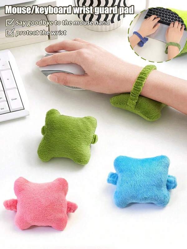 [Ergonomische Handgelenkstütze] Handgelenkauflage, elastisches Handkissen, Schreibschutz-Handgelenkauflage für das Büro, ergonomisches Handstütztool, Handgelenkstützkissen für Büromitarbeiter | Verschleißfestes Handkissen, Tastaturstütze, Mauspad, kleine Handgelenkauflage für den Schreibtisch, ideal für Computerschreibtisch & Bürobedarf, Mauspad-Kissen, Tastaturablage, verschleißfeste Handgelenkauflage für Frauen Büroschreibtisch Mausschutz