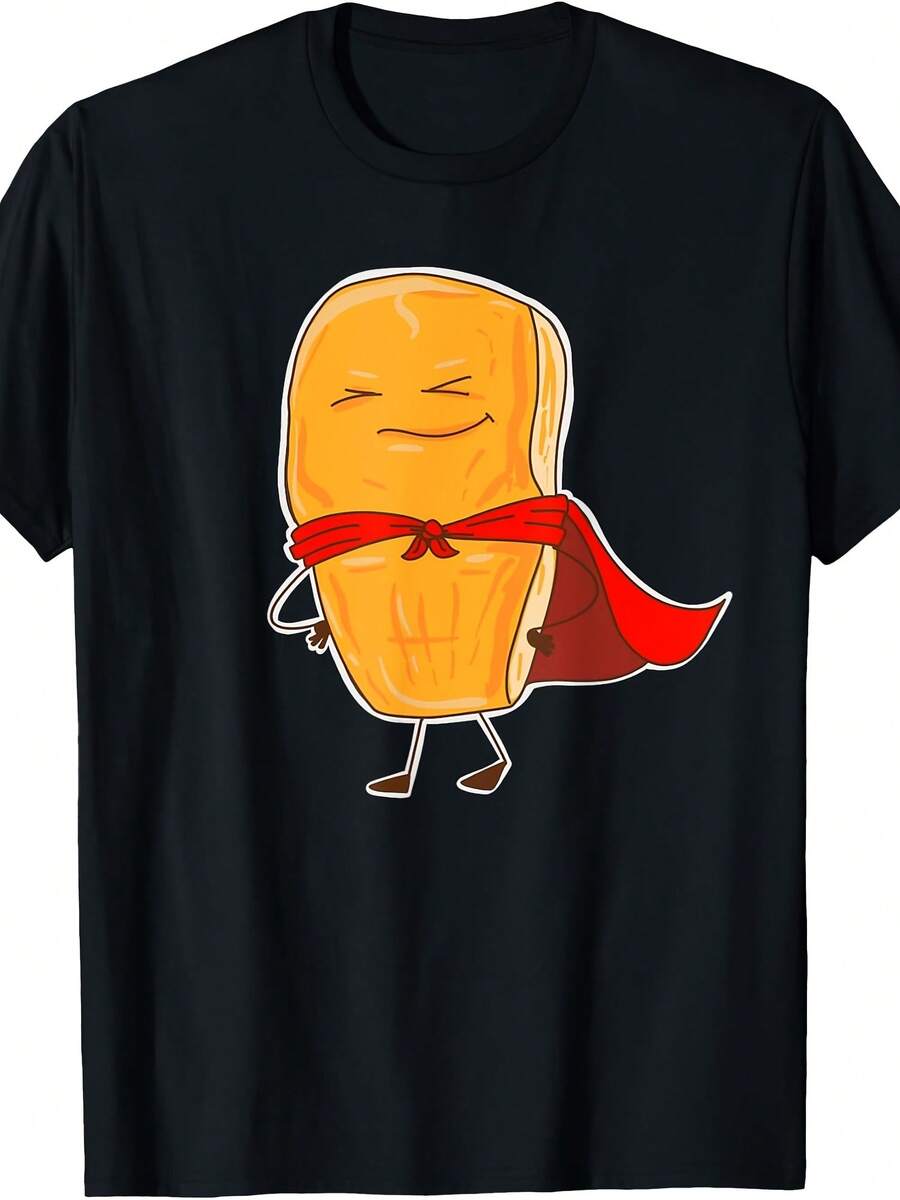 Chicken Nugget Cute Er Halloween Food Puns Funny Gift T-Shirt - Style 6 - View 1