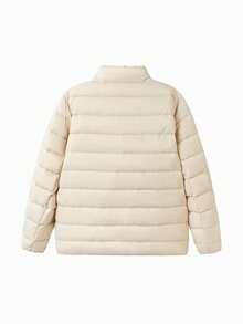 Balabala Chaqueta ligera de plumón para niños, abrigo impermeable y a prueba de viento 3 en 1 para niños y niñas, invierno 2023-2025 - caqui claro - Ver 5