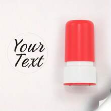 20毫米圆形黑色可定制姓名印章 - 艺术字体设计印章 - 教师印章 - 适用于办公室、咖啡馆和其他商业场所