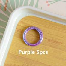 5pcs Colorful 25mm Spring Keychain In Colors - Perfect For DIY Crafts, Bag Charms & More