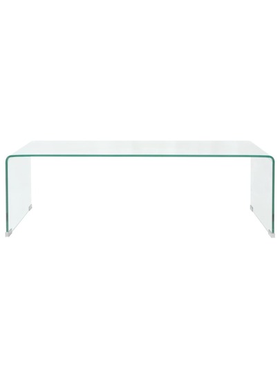 VidaXL Coffee Tafel 98x45x30 Cm Tempered Glass Transparent view 4