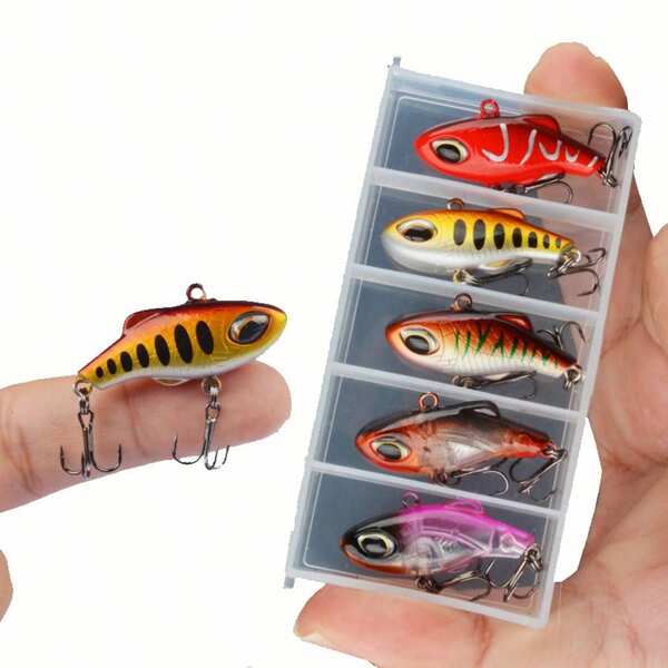 5g Plastic Vibration Lure Bait, Sinking Slowly Bionic VIB Fishing Lure, Wholesale
