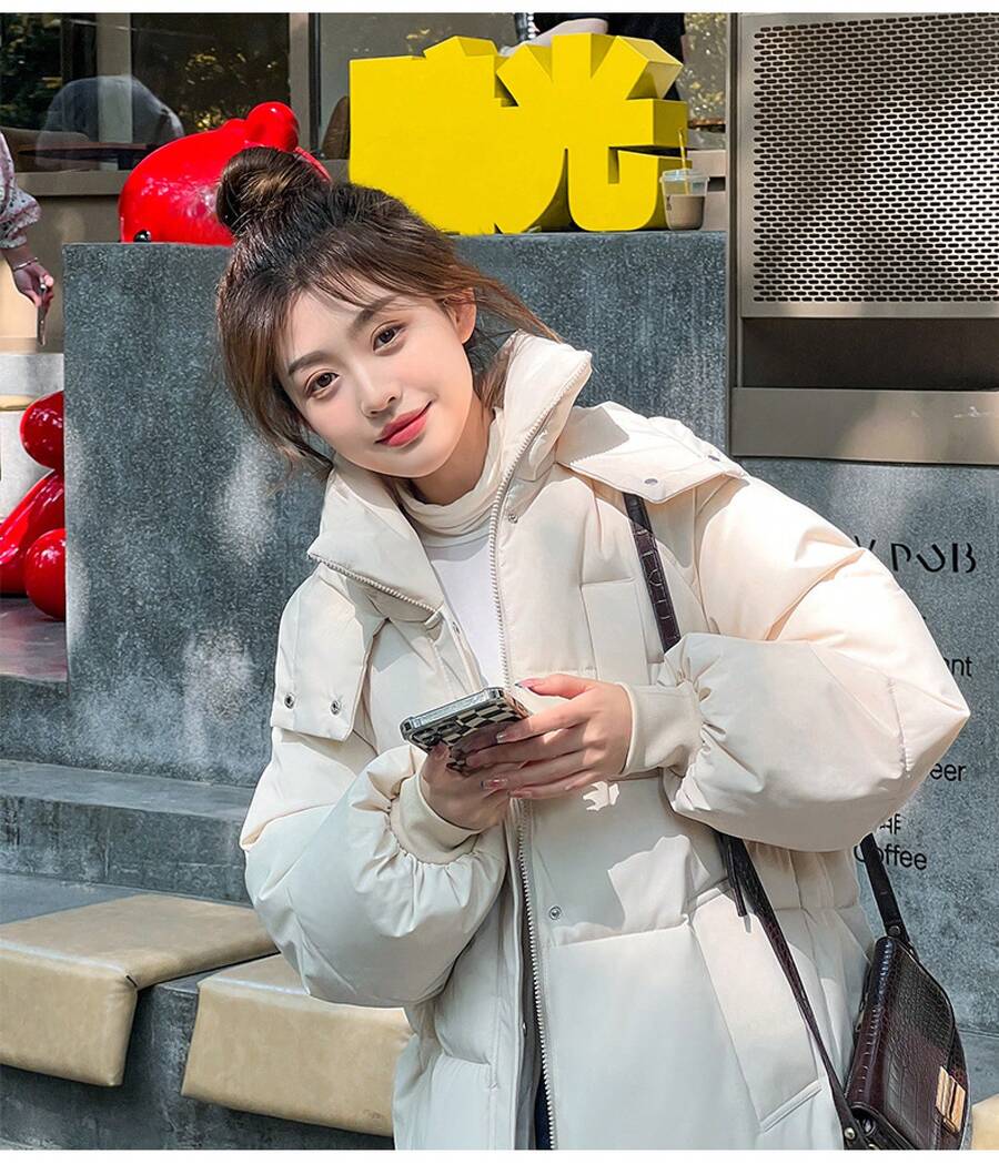 Women Outdoor Winter Coats - White - View 1