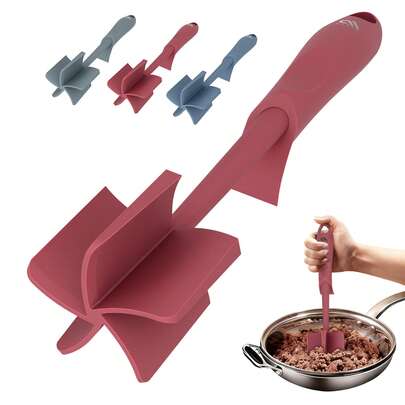 Meoky Upgraded Meat Grinder, Heat-Resistant Meat Mincer, Suitable For Hamburger Patties, Ground Beef, Nylon Hamburger Meat Grinder, Non-Stick Mixed Meat Mincer, Mixed Mashed Potato Masher