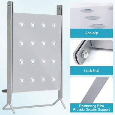 [Ladder Work Platform] 400-Pound Non-Slip Tray | Magnetic Tool Storage | Fits 11.5-14-Inch Steps | Auxiliary For High-Altitude Work - M