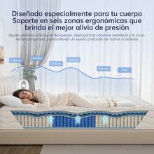 Lalulu Colchón Híbrido,Espuma de Alta Densidad Memory Foam,colchon Queen Size Ortopedico,Ergonomicas,Antibacteriana,Antiácaros,Transpirabilidad,Antialérgico,Resistente a la humedad,colchon memoria En Caja,Alivio de Presión y Extremadamente Cómodo,Firmeza media,Certificado CertiPUR-US®, colchones Espuma, colchon Resortes - Blanco - Ver 4