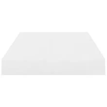 vidaXL Mensola sospesa bianco lucido 40x23x3,8 cm MDF