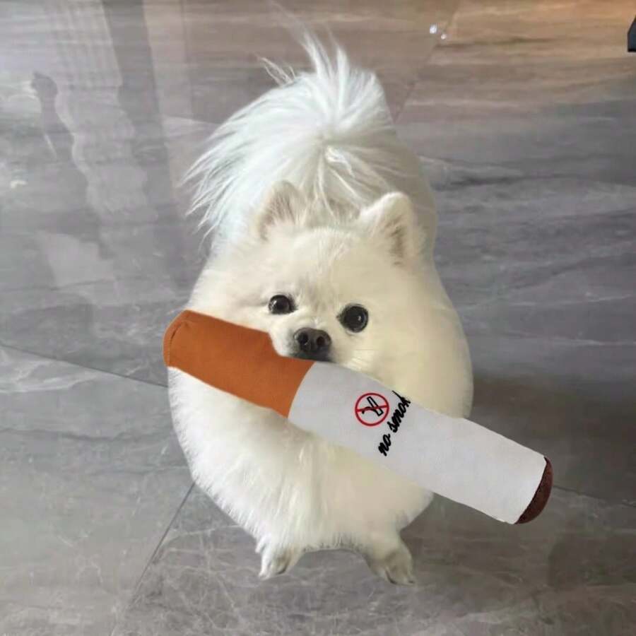 1pc Simulation Bark Sound Plush Dog Toy