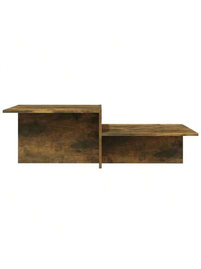VidaXL Coffee Tafel 111.5x50x33 Cm Processed Wood Smoked Oak view 6