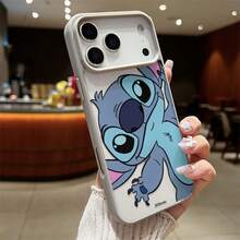 Miniso Cute Disney Stitch Phone Case, Anti-Drop Protective Magnetic Cover, Multiple Colors Available, Transparent Design  For Iphone 17 Pro Max/17 Pro/17 Air/17/16/15/14/13/12/11/X/XS Pro/Pro Max Series,Perfect For Daily Use & Gifts.Iphone 17 Pro Max Case,Iphone 17 Pro Case,Iphone 17 Case,Stocking Stuffers,The Girlfriend,The Chosen,Early Fall Fashion. - 黑色 - 查看 3