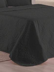 Luxury Quilted Bedspread Queen-Double-Single Single-Sided Kit - 黑色 - 查看 2