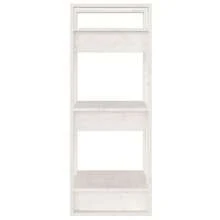 vidaXL Bücherregal/Raumteiler Weiß 41x35x91 Cm Massivholz Kiefer - Bianco - Visualizzare 5
